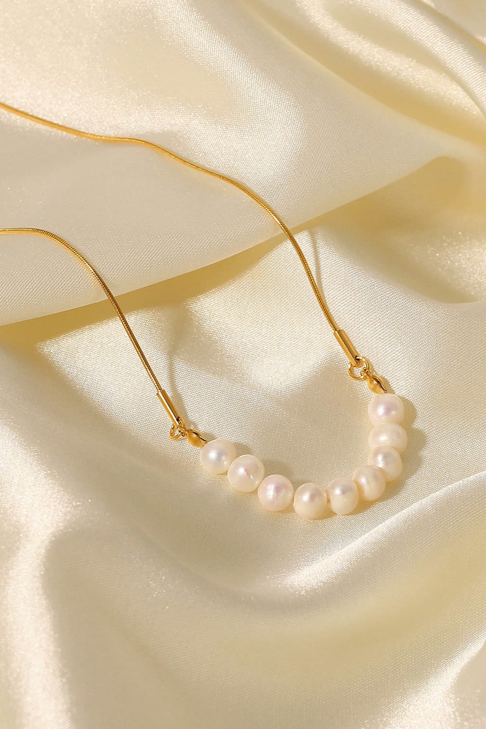 18K Gold-Plated Freshwater Pearl Necklace